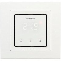 Терморегулятор сенсорный Terneo sx unic для рамок Unica по Wi-Fi 3.6кВт 16А белый